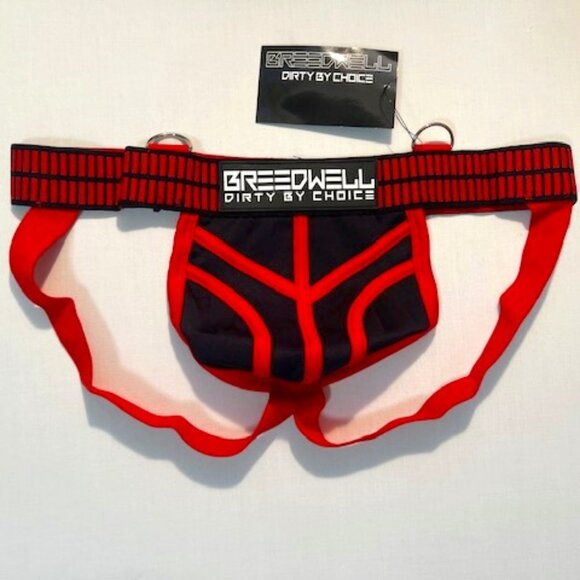 Breedwell Size XL Hybred Athletic Supporter/Jockstrap - Red/Black - Picture 4 of 7